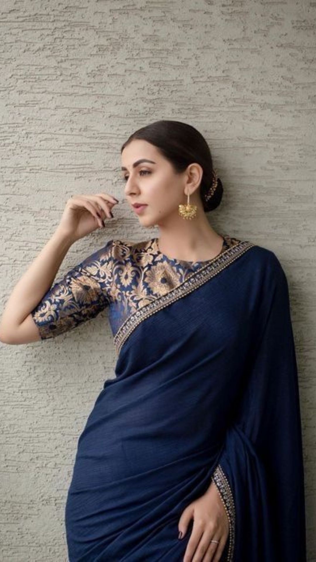 Elegant Ruffle Silk Saree