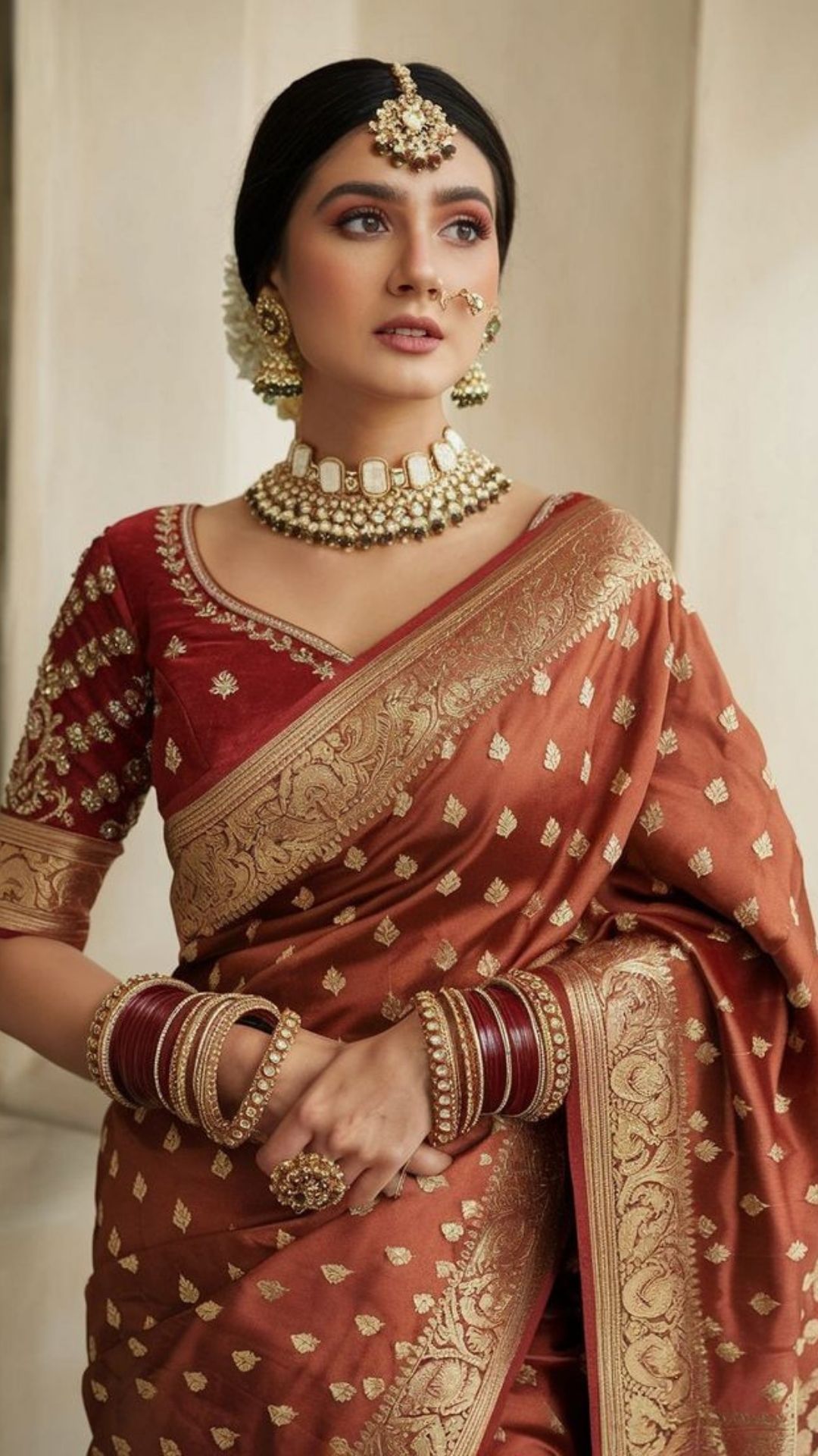 Royal Maroon Silk Saree